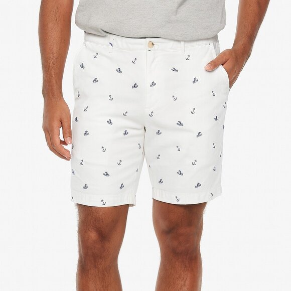 izod mens white anchor and lobsters shorts size 36 - Picture 1 of 7